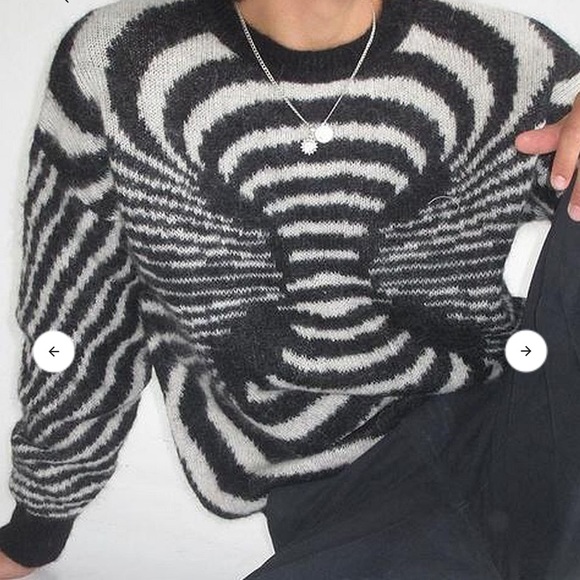 NWT- Paloma Wool Matrix Sweater Black and White Small - Picture 4 of 8